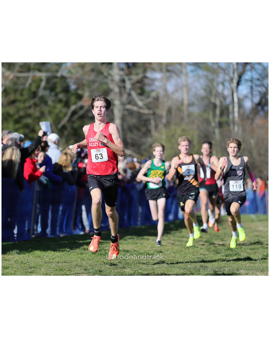 Benjamin Holoch, Champlain Valley Union High School, P13, 16:49.57 - New England Cross Country State Championship - Thetford Vt - November 8, 2025 File: ./dir-2-Boys-Championship/251108-2025-New England-Cross-Country-Championships-Thetford-VT-601-296A0533.jpg Benjamin Holoch, Champlain Valley Union High School, P13, 16:49.57 - New England Cross Country State Championship - Thetford Vt - November…
